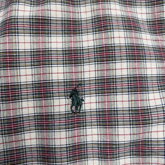 Polo Ralph Lauren Button Up Shirt Mens Medium Plaid Pony Logo - Picture 3 of 10